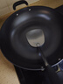 爱仕达（ASD）炒锅铸铁锅不锈无涂层平底家用铁锅炒菜锅32cm燃气电磁炉通用QB 实拍图