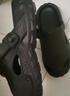 稻草人洞洞鞋男士钓鱼凉鞋工装户外穿运动大码防滑涉水沙滩拖鞋黑 42-43 实拍图