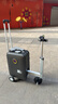 爱尔威（Airwheel）电动行李箱可骑行智能拉杆登机箱可坐可代步20英寸 SL豪华版一黑 实拍图
