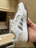 adidas ENTRAP美式校园风运动少年感复古篮球风板鞋男女阿迪达斯   白色/暗银金属/树脂黄   39 实拍图