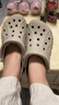 卡骆驰（CROCS）贝雅洞洞鞋男鞋女鞋轻便耐磨一脚蹬拖鞋休闲鞋百搭花园鞋|10126 卵石色-2V3 39 (240mm) 实拍图