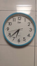 康巴丝（Compas）挂钟 静音简约钟表客厅石英钟表挂墙时钟 c2855 蓝色 26cm 实拍图