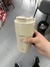 京东京造保温杯 咖啡杯水男士女儿童学生 伴手礼品316不锈钢 乳白色480ml 实拍图