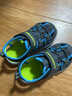 Skechers斯凯奇童鞋男宝宝凉鞋小童包头沙滩鞋魔术贴夏季学步鞋400041N 男童/炭灰色/蓝色/CCBL 25 实拍图