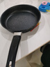 【亏本清仓】韩式麦饭石色不粘锅平底锅铁锅电磁炉不带盖 黑色小煎锅 16cm 实拍图