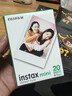 富士（FUJIFILM）instax迷你拍立得相机专用3寸拍立得相纸适用mini7+/7c/7s/11/40/90/99/evo/12/41/25/70等型号 20张白边相纸+mini相册4本 实拍图