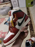 Jordan男AJ1小芝加哥配色 AJ 1中帮运动休闲鞋DQ8426-105白红42 实拍图