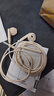 联想（Lenovo）有线耳机 HIFI音质高解析音频带麦降噪直播k歌唱歌音乐运动半入耳式游戏电脑耳机3.5mm YF01米色 实拍图