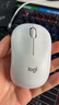 罗技（Logitech）M221 轻音鼠标 无线鼠标 办公鼠标 对称鼠标 带无线微型接收器 米白色 实拍图