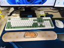 阿斯盾（AUSDOM）HOLA108无线键盘鼠标套装办公游戏电竞108键机械键盘全键无冲手感好全配列台式电脑键鼠套装绿白 实拍图