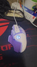 罗技（G） G502 HERO主宰者 有线鼠标 游戏鼠标  g502hero  可配重HERO引擎 礼盒送男友 RGB炫彩灯光 G502H-星河紫+鼠标垫+防滑贴+鼠标盒 实拍图