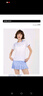 川崎（KAWASAKI）羽毛球服女神运动套装女夏季短袖T恤运动裙两件套运动服速干衣 女款圆领短袖T恤 A2948 霜白色 L 实拍图
