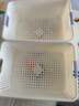 名创优品同款 杂物收纳筐塑料桌面收纳盒厨房橱柜零食玩具整理筐 奶油色高款特大号 36.5 * 25.5 * 14 实拍图