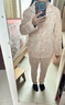 都市丽人女士睡衣女100%纯棉长袖长裤宽松舒适秋季家居服可外穿 粉色 L 实拍图