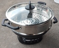 荣事达（Royalstar）电炒锅电蒸锅电煮锅山东锅家用铸铁炖蒸煮不粘锅一体多功能电火锅大容量RS-FT32带蒸笼 实拍图