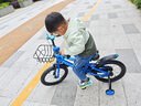 永久（FOREVER）儿童自行车童车小孩单车16寸脚踏车小学生山地车带辅助轮蓝色 实拍图