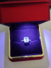 IL&CO尤珂生日礼物 「冰蓝方块」白18K金海蓝宝钻石戒指送女友送妈妈 海蓝宝约1.3克拉 12号 晒单实拍图