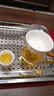 兮元记羊脂玉瓷茶漏茶叶过滤网茶隔泡茶器德化白瓷陶瓷一体滤茶器茶具 元宝茶漏套组+黄柄玻璃公道杯 实拍图
