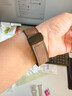 优束适用Apple watch S11表带s10疯马纹真皮新款苹果手表S9磁吸折叠扣ultra2高级感布艺潮流个性SE3代 【深咖】强力磁吸-折叠金属扣-疯马纹 44/45/46/49表盘4~11代/ 实拍图
