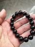 石传百世天然黑曜石手串男女款转运珠水晶佛珠情侣手链本命年礼物 实拍图