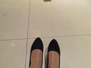 老北京布鞋女单鞋平底上班鞋牛筋底软底一脚蹬工作鞋职业黑色布鞋 黑色 36 实拍图