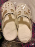 漂步洞洞鞋女凉鞋厚底花园凉拖鞋平底防滑孕妇户外涉水包头休闲沙滩鞋 白色 41 实拍图