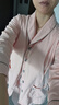 嫚熙（EMXEE）嫚熙春夏薄款纯棉月子服孕妇哺乳睡衣产后产妇家居服 粉色猫咪两件套【胸垫款】 M【合适85-125斤 Supima棉】 实拍图
