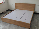 全友家居 北欧原木风板式床1.8米x2米主卧室简约现代家用木板双人大床 实拍图