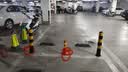 路喜钢管警示柱隔离桩防护栏杆分道路地桩固定隔离柱路障铁立柱防撞柱 114*750*2.5固定加厚款【热销款】 实拍图