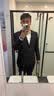 海澜之家（HLA）西服套装男春秋新轻商务经典系列西装套装 黑色02【西服+西裤】 4XL 190/112C推荐182~200斤 实拍图
