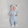 婧麒（JOYNCLEON）婴儿连体衣保暖夹棉婴幼儿宝宝衣服秋冬爬服哈衣套装 Jlt200702 实拍图