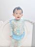 马博士儿童罩衣婴儿饭兜宝宝吃饭围兜防溅衣儿童围裙画画反穿衣蓝色 实拍图