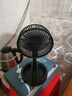 电风扇伸缩折叠小风扇宿舍家用静音充电型办公台式USB桌面宿舍大风力夏台面落地两用折叠电风扇 颜色随机 直插款无档位开关1个装 实拍图