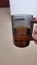 天喜（TIANXI）观山茶水分离杯玻璃高颜值办公室泡茶杯子耐高温过滤喝水茶道杯 【观山泡茶杯】青灰木把-500ml 实拍图