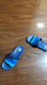 回力韩版凉拖鞋拼接情侣款浴室居家用时尚软底拖鞋HL333360蓝色43码 实拍图