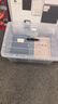 SPACEXPERT 衣物收纳箱特大号塑料整理箱车载储物箱70L透明 1个装 带提手 实拍图