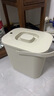 宅轻松茶桶茶渣桶垃圾过滤排水桶茶台废水桶功夫茶具配件办公茶桶白6.5L 实拍图