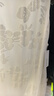 朗姿【时装周同款】桑蚕丝立体绒花连衣裙新中式气质长裙2026夏新款 米白色 M 晒单实拍图