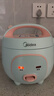 美的（Midea）小电饭煲迷你微压小型家用电饭煲1-2人用电饭锅小电锅宿舍用老式多功能煲汤煮饭煮粥不粘内胆 【趣味小猪煲】一键快煮 1.6L 黑晶防粘内胆 实拍图