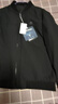 海澜之家（HLA）夹克男款轻商务经典系列三防印花外套男秋季 黑色53 XL 180/96A 推荐151~164斤 实拍图