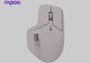 雷柏（Rapoo）MT760Mini中小手无线/蓝牙/有线多模办公鼠标 人体工学跨屏传输150小时续航11键可定义 粉色 实拍图