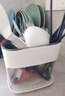 优勤筷子筒收纳盒厨房台面勺子餐具沥水置物架筷笼子篓桶白色 实拍图