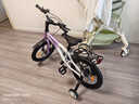 凤凰（Phoenix）儿童自行车脚踏车自行车3-8-12-18岁童车双碟刹带辅助轮16寸紫色 实拍图
