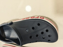 卡骆驰（CROCS）贝雅卡骆班洞洞鞋|205089 深蓝/辣椒红-4CC   46 /47(300mm)   实拍图
