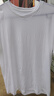 立蒙（LIMENG）男女装素色180g全棉短袖t恤圆领宽松体恤打底衫 白色 L 实拍图