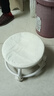 【京喜甄选】椅子万向轮美缝凳子带轮旋转擦地矮凳美甲修脚凳滑轮 儿童凳-米白色款 实拍图