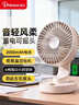 赛亿充电定时USB小风扇空气循环家用风扇台挂电风扇户外便携轻音换气摇头扇床头办公室桌面小电扇 实拍图