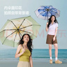 蕉下（beneunder）防紫外线遮阳伞三折双层黑胶晴雨伞防晒伞BM011岚影 实拍图
