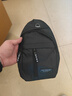 运动跑步包男休闲斜挎包手机包防泼水健身包女单肩包 黑色 实拍图