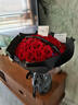 艾斯维娜鲜花速递向日葵混搭花束生日礼物全国同城配送 33朵红玫瑰花束 实拍图